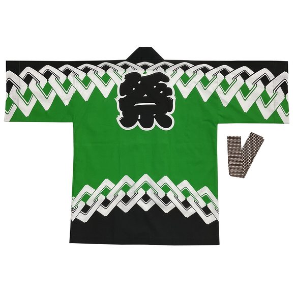 Festival Hanten Happi Coat With Belt Matsuri Green 9494